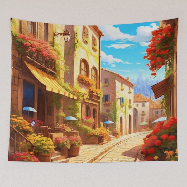 Item preview, A village in Florence  designed and sold by RedCosmos-.