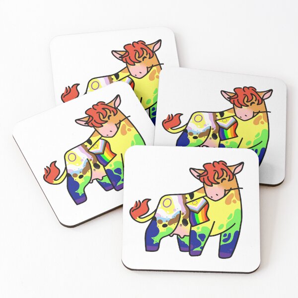 Item preview, LGBT (Intersex Inclusive) Pride Cow designed and sold by HelLoveHelena.