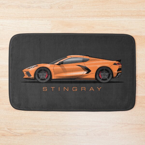 Item preview, Chevy Corvette C8 Orange Illustration designed and sold by blackdogshop.
