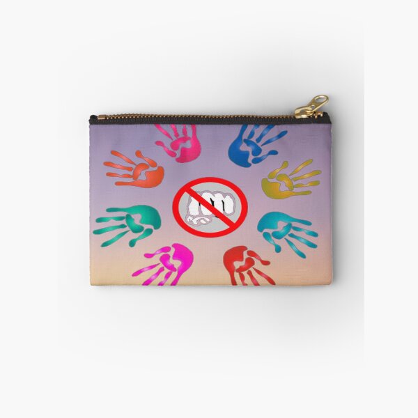 Item preview, Open hands in non-violent colors prohibition on use of fists designed and sold by JaroDesign2023.