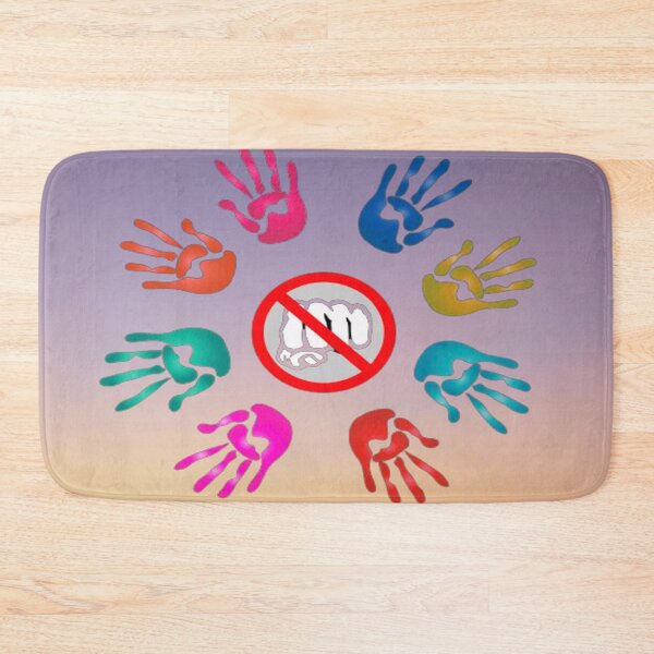 Item preview, Open hands in non-violent colors prohibition on use of fists designed and sold by JaroDesign2023.