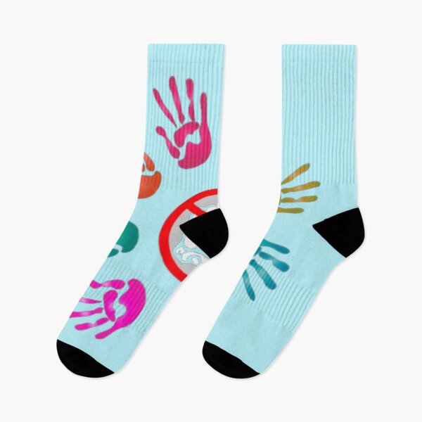 Item preview, Open hands in non-violent colors prohibition on use of fists designed and sold by JaroDesign2023.