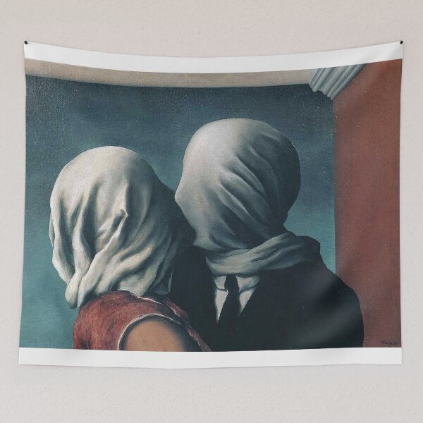 Item preview, rené magritte Merging Lightness and Symbolism art and gift for sales designed and sold by EditorArt.