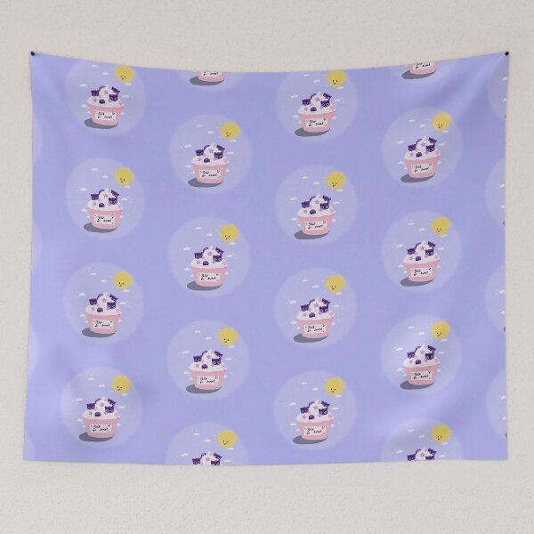 Item preview, Blue purries designed and sold by Peticute.