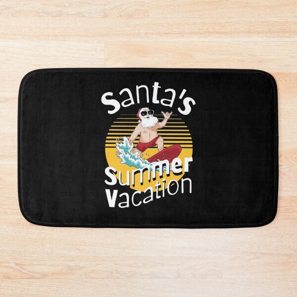Item preview, Santa's Summer Vacation Surfer Surfing designed and sold by Betsytiptoe.