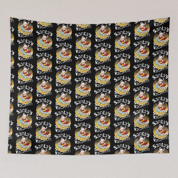 Item preview, Santa's Summer Vacation Surfer Surfing designed and sold by Betsytiptoe.