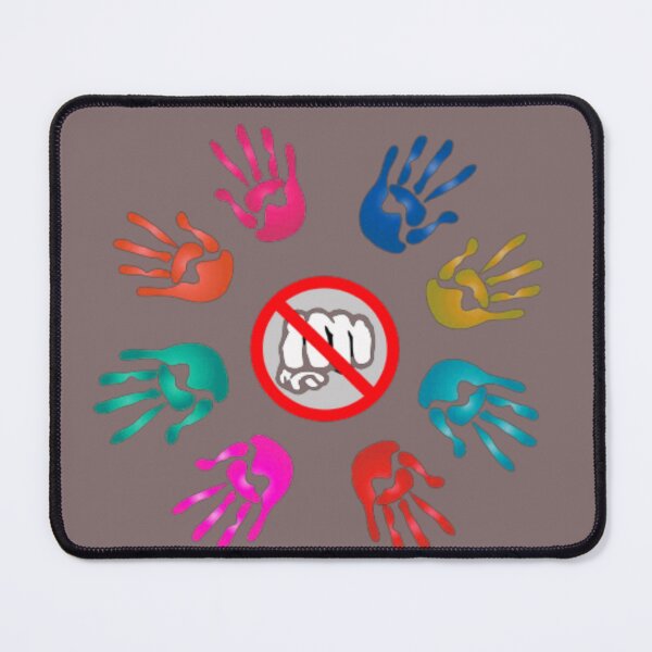 Item preview, Open hands in non-violent colors prohibition on use of fists designed and sold by JaroDesign2023.