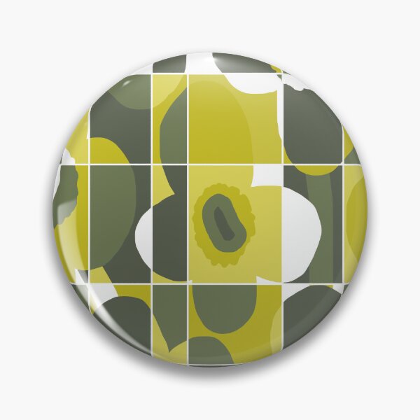 Item preview, Iconic Retro Scandinavian Flowers in Gradient Green designed and sold by Deutschic.
