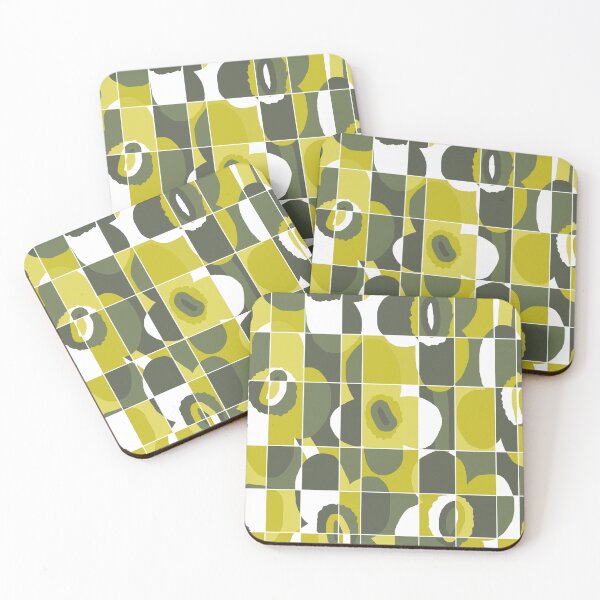 Item preview, Iconic Retro Scandinavian Flowers in Gradient Green designed and sold by Deutschic.