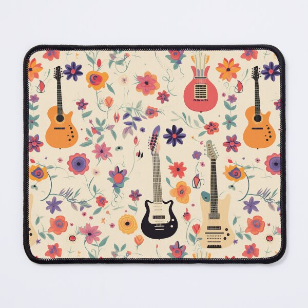 Item preview, Guitar and flowers in pastel designed and sold by titur.