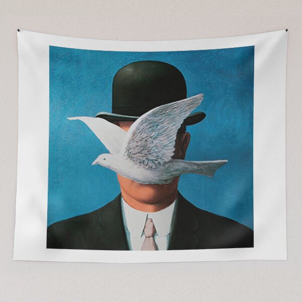 Item preview, rené magritte Merging Lightness and Symbolism art and gift for sales designed and sold by EditorArt.