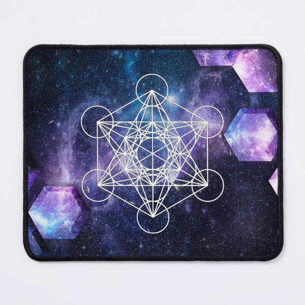 Item preview, Metatron's Cube Galaxy with purple Hexagons designed and sold by christineiris.