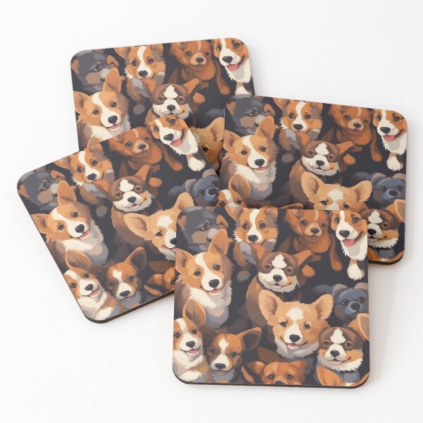 Item preview, Flock of corgis in pastel designed and sold by titur.