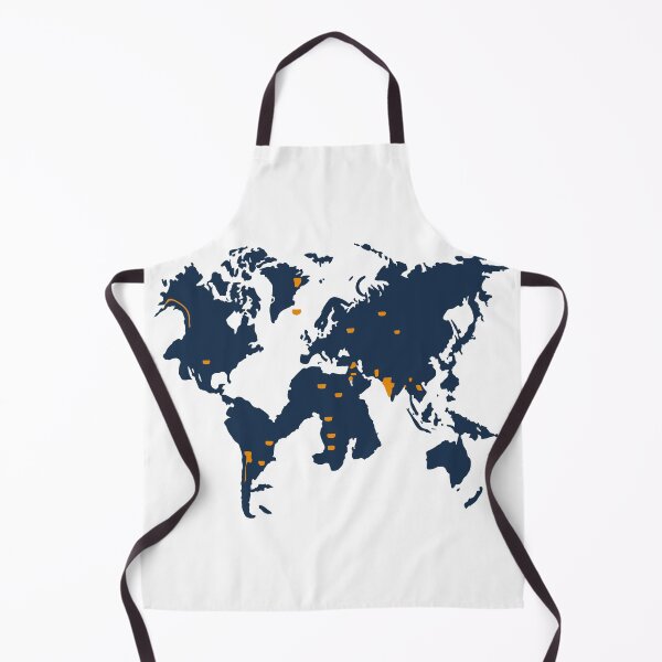 Item preview, World map in arty creative style designed and sold by janedewaard.