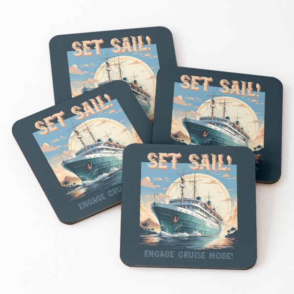 Item preview, Set Sail Engage Cruise Mode, Cruise Mode On, Funny Cruise Quote designed and sold by PRYMULLART.