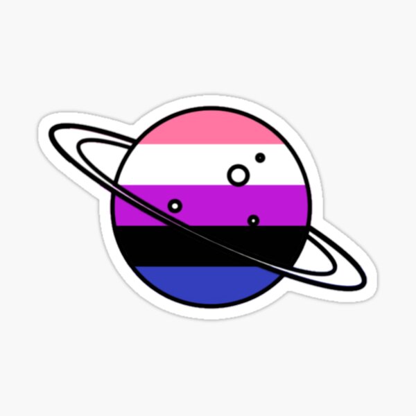 Item preview, Genderfluid Planet designed and sold by butchspace.