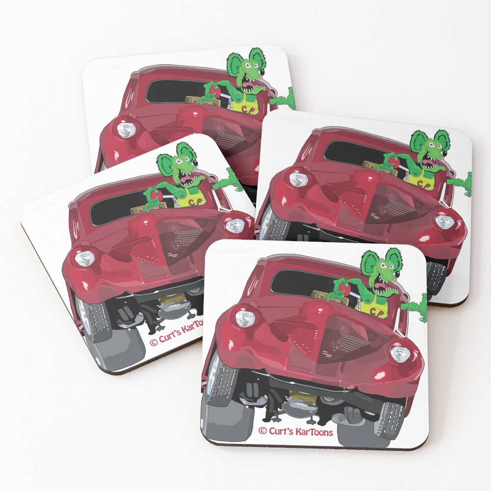 Item preview, Coasters (Set of 4) designed and sold by curtskartoons.