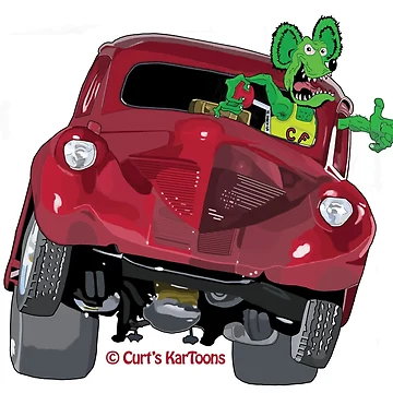 Artwork thumbnail, Red Hot Rod by Curt's KarToons