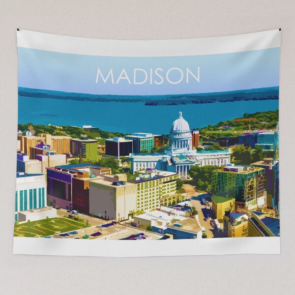 Item preview, Madison, Wisconsin, USA, Print designed and sold by summattodraw.