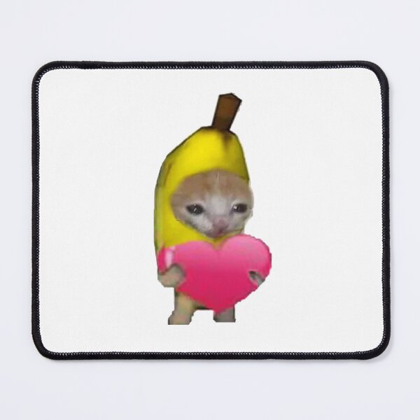 Item preview, crying banana cat with heart designed and sold by AlinaGil.