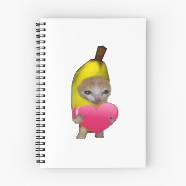 Item preview, crying banana cat with heart designed and sold by AlinaGil.