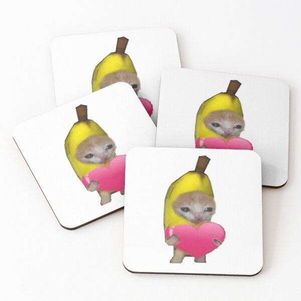 Item preview, crying banana cat with heart designed and sold by AlinaGil.