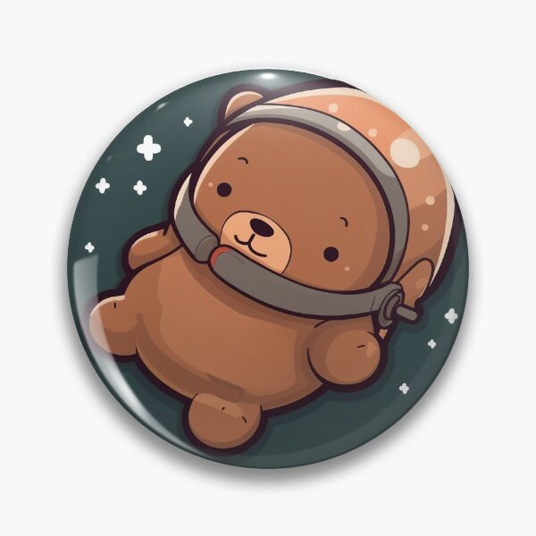 Item preview, Bear Floating in Space designed and sold by StickersBruni.