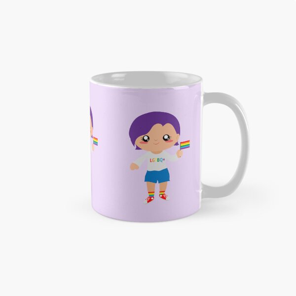Item preview, Cute girl with purple hair LGBT designed and sold by yessebel.