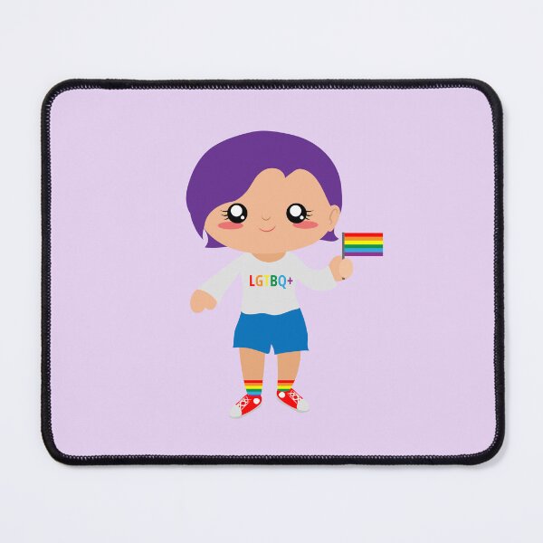 Item preview, Cute girl with purple hair LGBT designed and sold by yessebel.