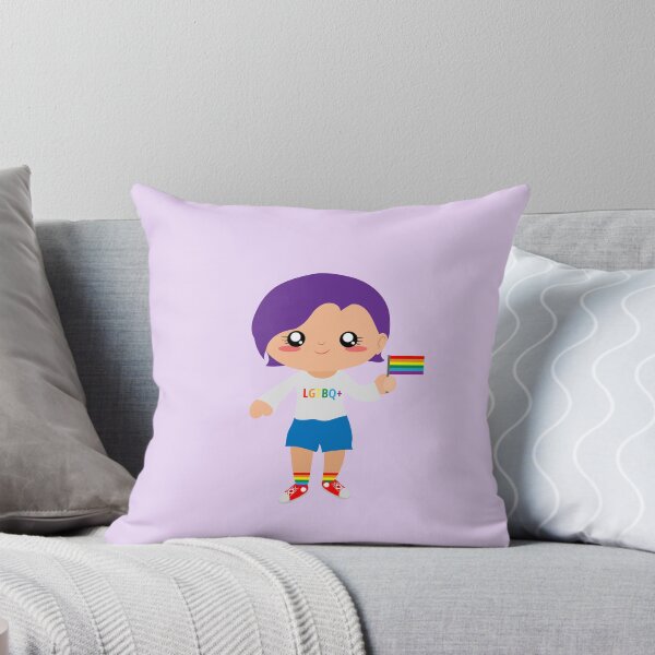 Item preview, Cute girl with purple hair LGBT designed and sold by yessebel.