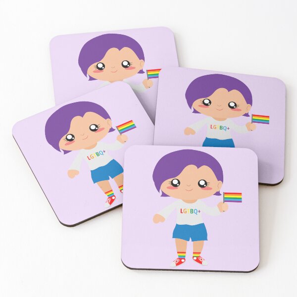 Item preview, Cute girl with purple hair LGBT designed and sold by yessebel.