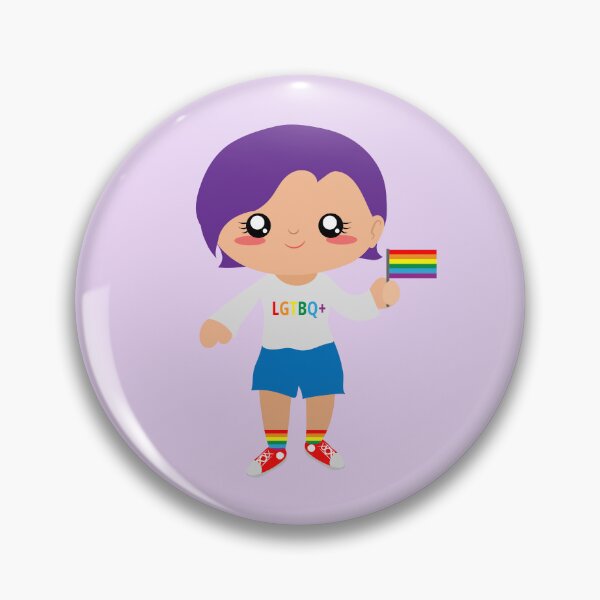Item preview, Cute girl with purple hair LGBT designed and sold by yessebel.