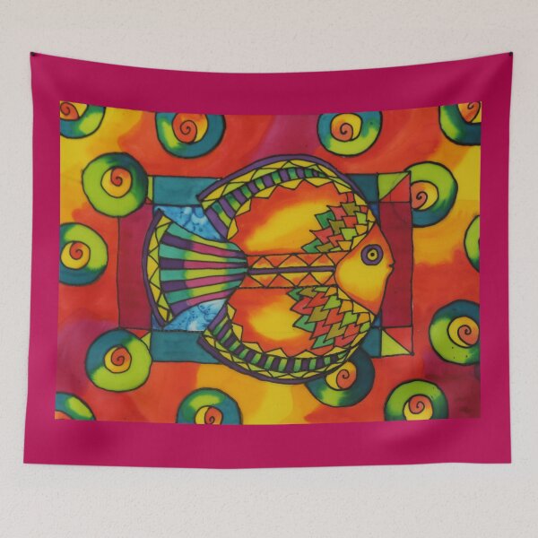 Item preview, Funky Fish Left Side Belize designed and sold by caribbeancolors.