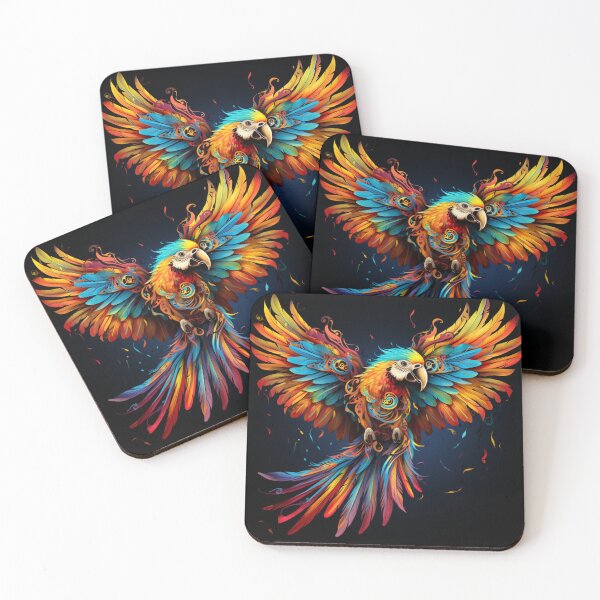 Item preview, Loro colorido con alas extendidas designed and sold by ViktorSilni.