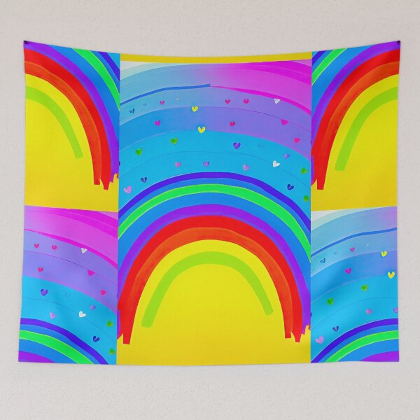 Item preview, Rainbow Hearts 3 designed and sold by secretgardener.
