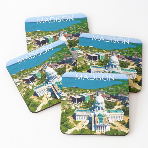 Item preview, Madison, Wisconsin, USA, Print designed and sold by summattodraw.