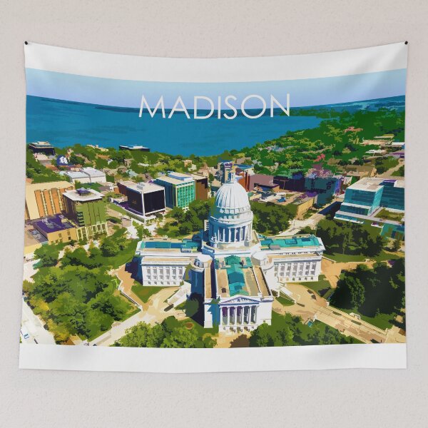 Item preview, Madison, Wisconsin, USA, Print designed and sold by summattodraw.