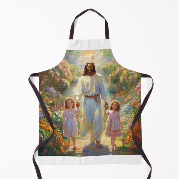 Item preview, Jesus Walking with Children - 3 designed and sold by HeavenGalleria.