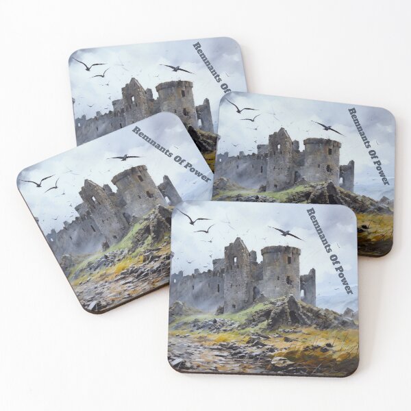 Item preview, Liminal Concept Abandoned English Castle Digital Watercolour AI Art designed and sold by liminal-concept.