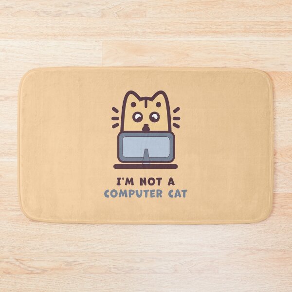 Item preview, Surprised cat at the computer designed and sold by ARVM.