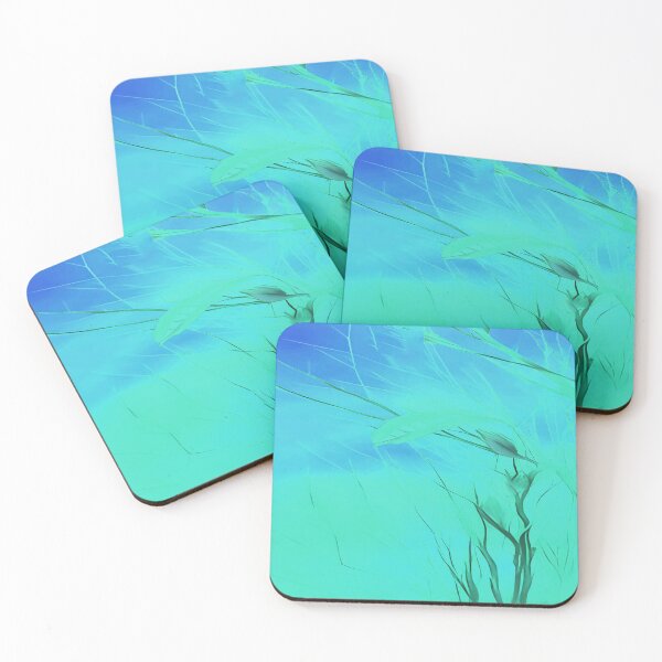 Item preview, Prairie Grass Flowing in the Wind Sky Blue Green  designed and sold by deniselynnimage.