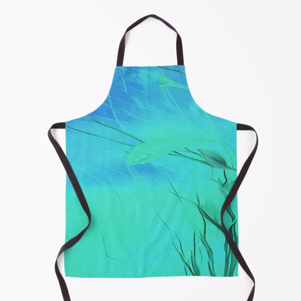 Item preview, Prairie Grass Flowing in the Wind Sky Blue Green  designed and sold by deniselynnimage.