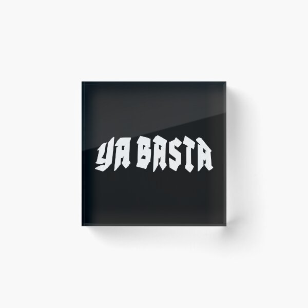 Item preview, YA BASTA. - ENOUGH IS ENOUGH. BANNER. WHITE. designed and sold by 5hertz.