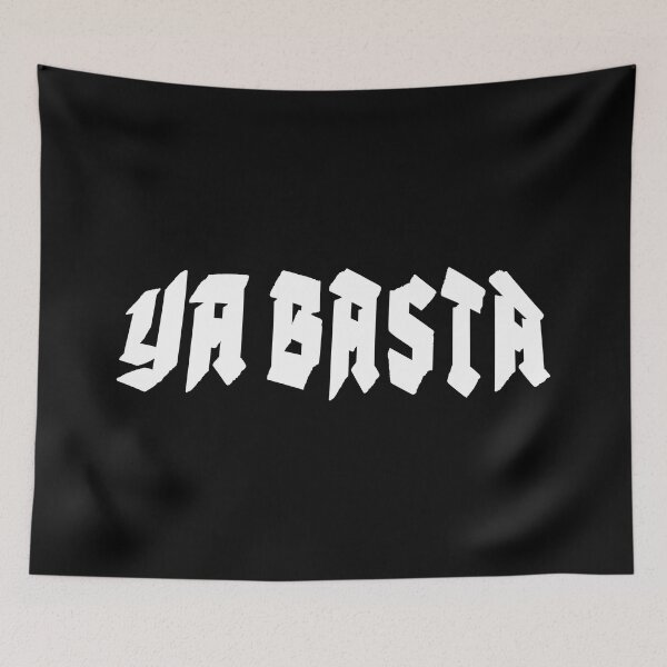Item preview, YA BASTA. - ENOUGH IS ENOUGH. BANNER. WHITE. designed and sold by 5hertz.