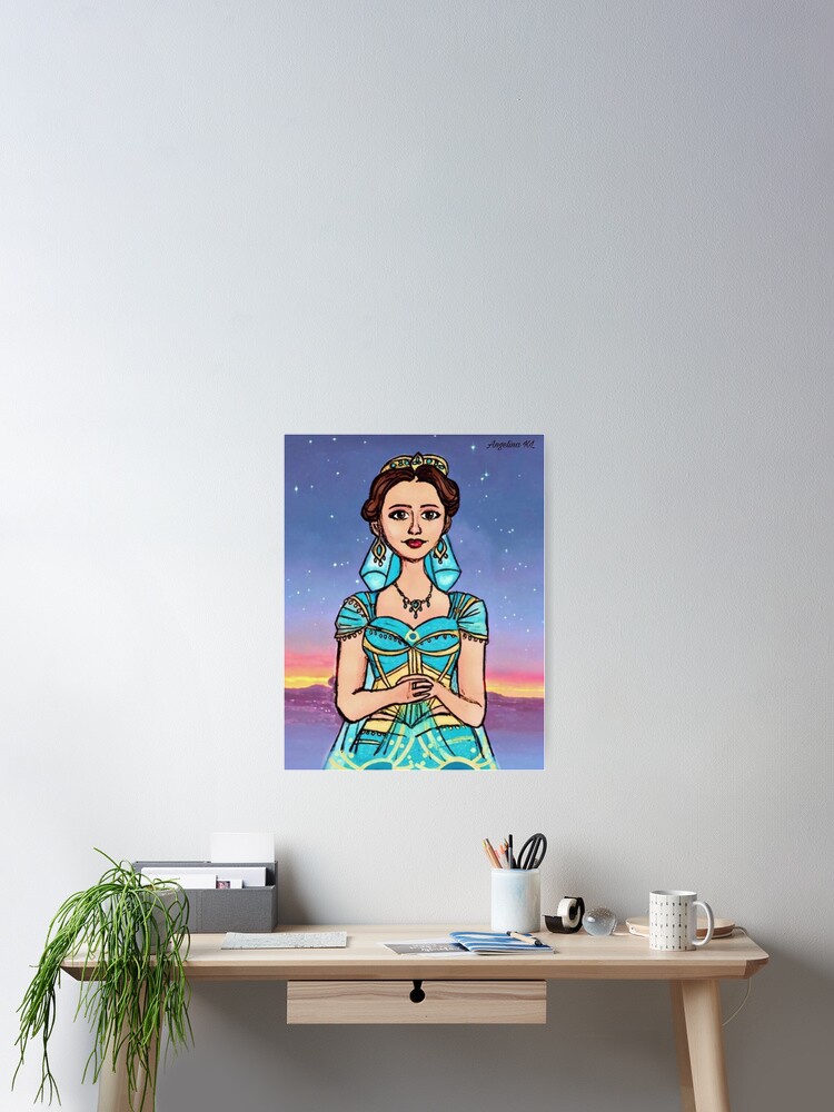 princess polly baby blue dress Jasmine from Aladdin (2019)