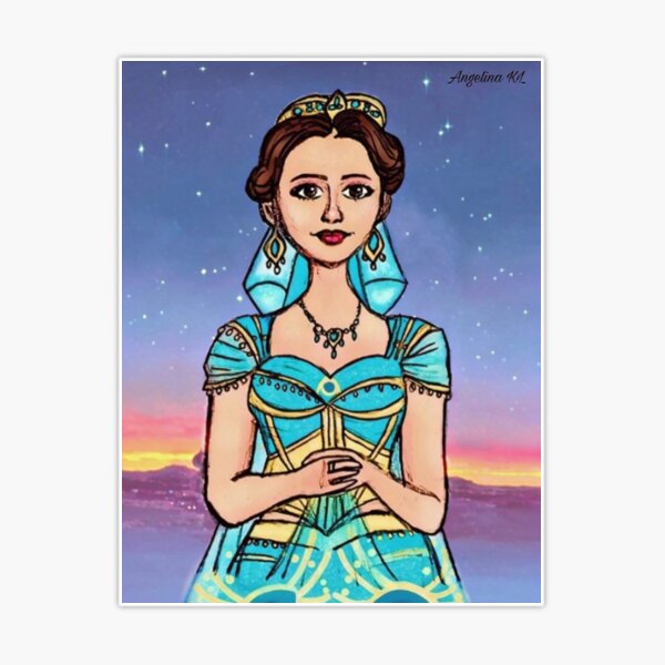 Womens Disney Aladdin Abu Large Face Sticker