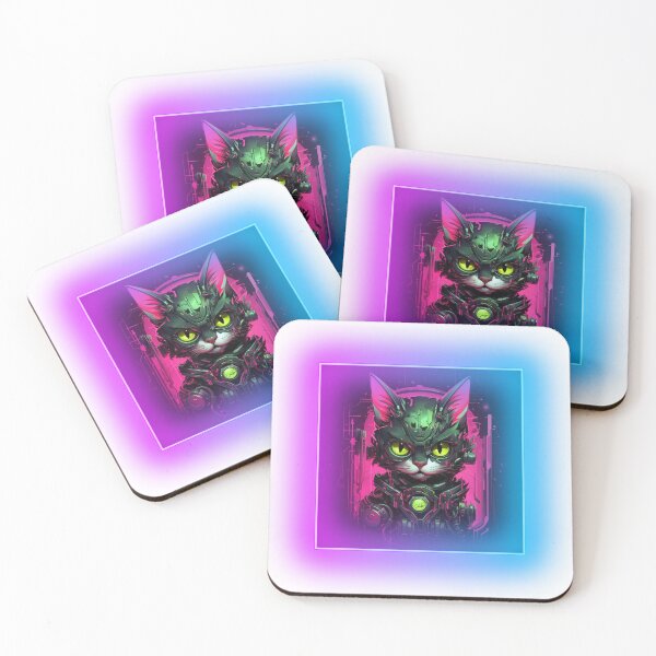 Item preview, CyberFeline: Neon Nights designed and sold by FFables8.