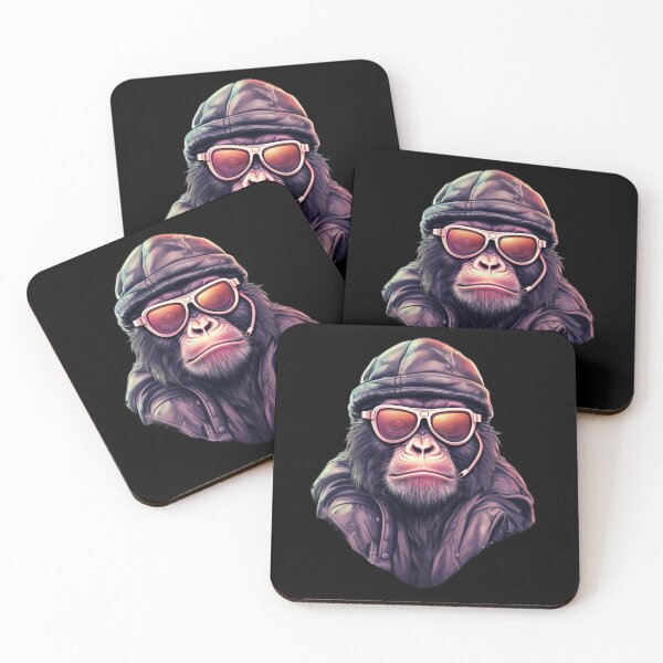 Item preview, monkey with sunglasses designed and sold by ZooFusion.