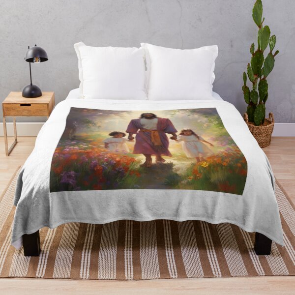 Item preview, Jesus Walking with Children - 4 designed and sold by HeavenGalleria.
