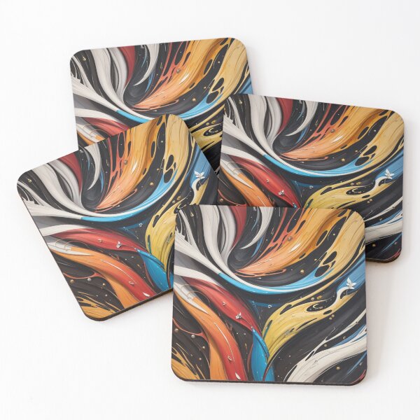 Item preview, abstract art Harmony of Contrasts designed and sold by CustomStickerCo.